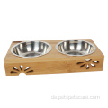 Feeder Luxury Pet Bowls mit erhöhtem Bambusstand